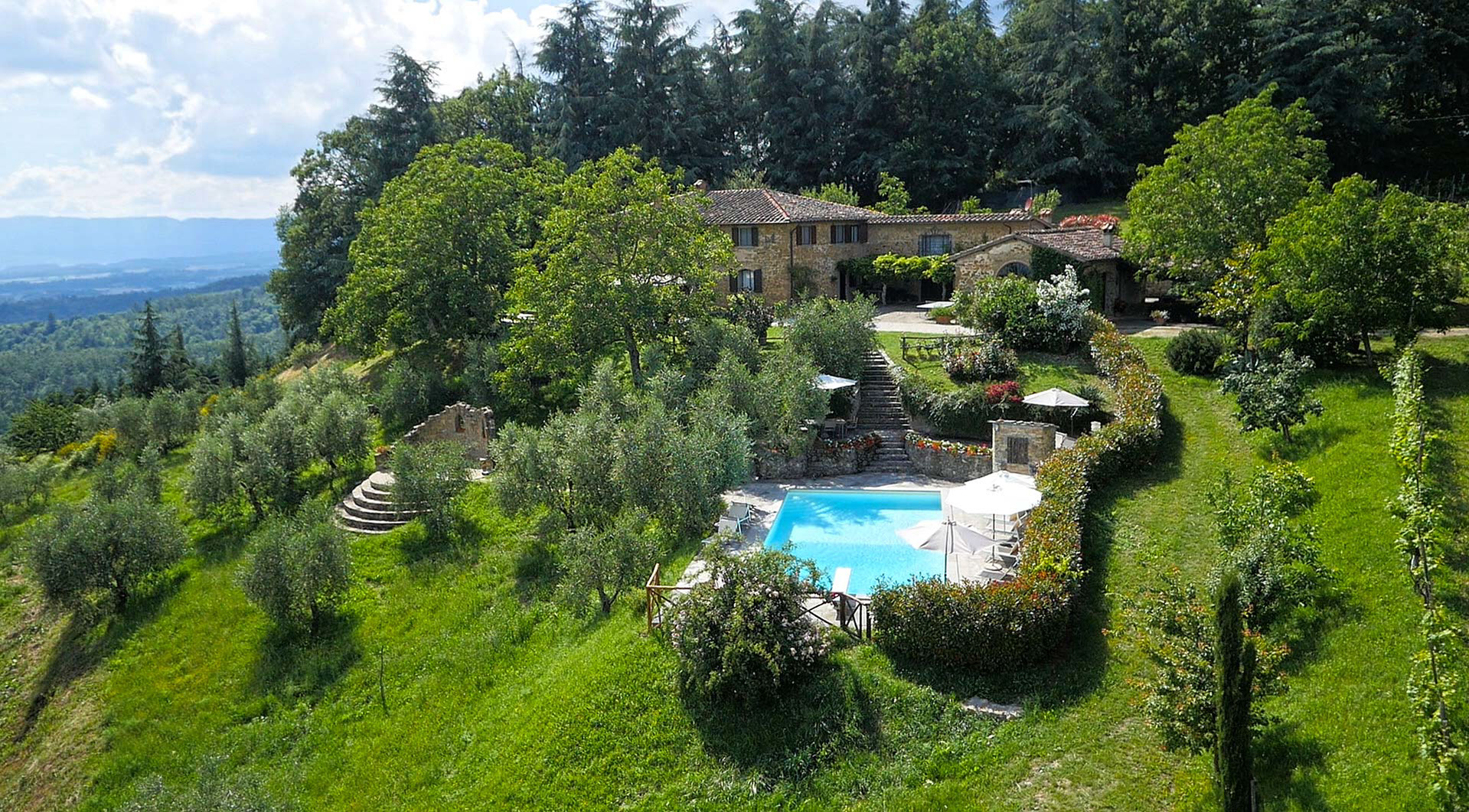 Veduta aerea Agriturismo Il Belvedere - Grezzano